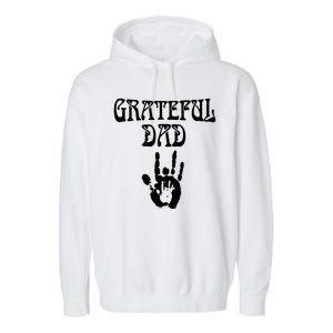 Grateful Dad Fathers Day Garment-Dyed Fleece Hoodie