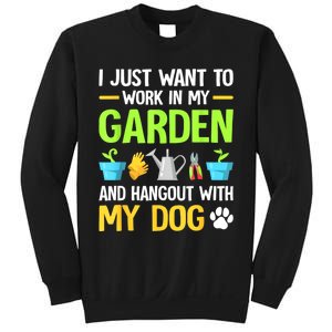 Gardening & Dog Funny Plant Lover Women Garden Gardener Sweatshirt