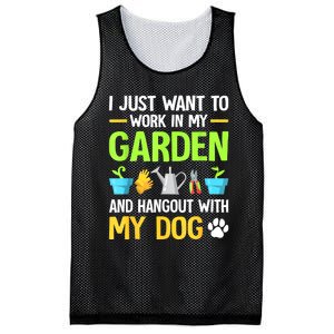 Gardening & Dog Funny Plant Lover Women Garden Gardener Mesh Reversible Basketball Jersey Tank