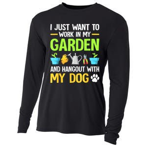 Gardening & Dog Funny Plant Lover Women Garden Gardener Cooling Performance Long Sleeve Crew