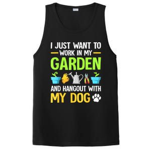 Gardening & Dog Funny Plant Lover Women Garden Gardener PosiCharge Competitor Tank