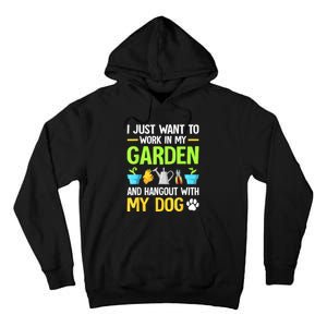 Gardening & Dog Funny Plant Lover Women Garden Gardener Tall Hoodie