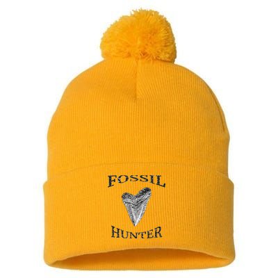 Great Distressed Fossil Hunter Megalodon Tooth Enthusiast Pom Pom 12in Knit Beanie