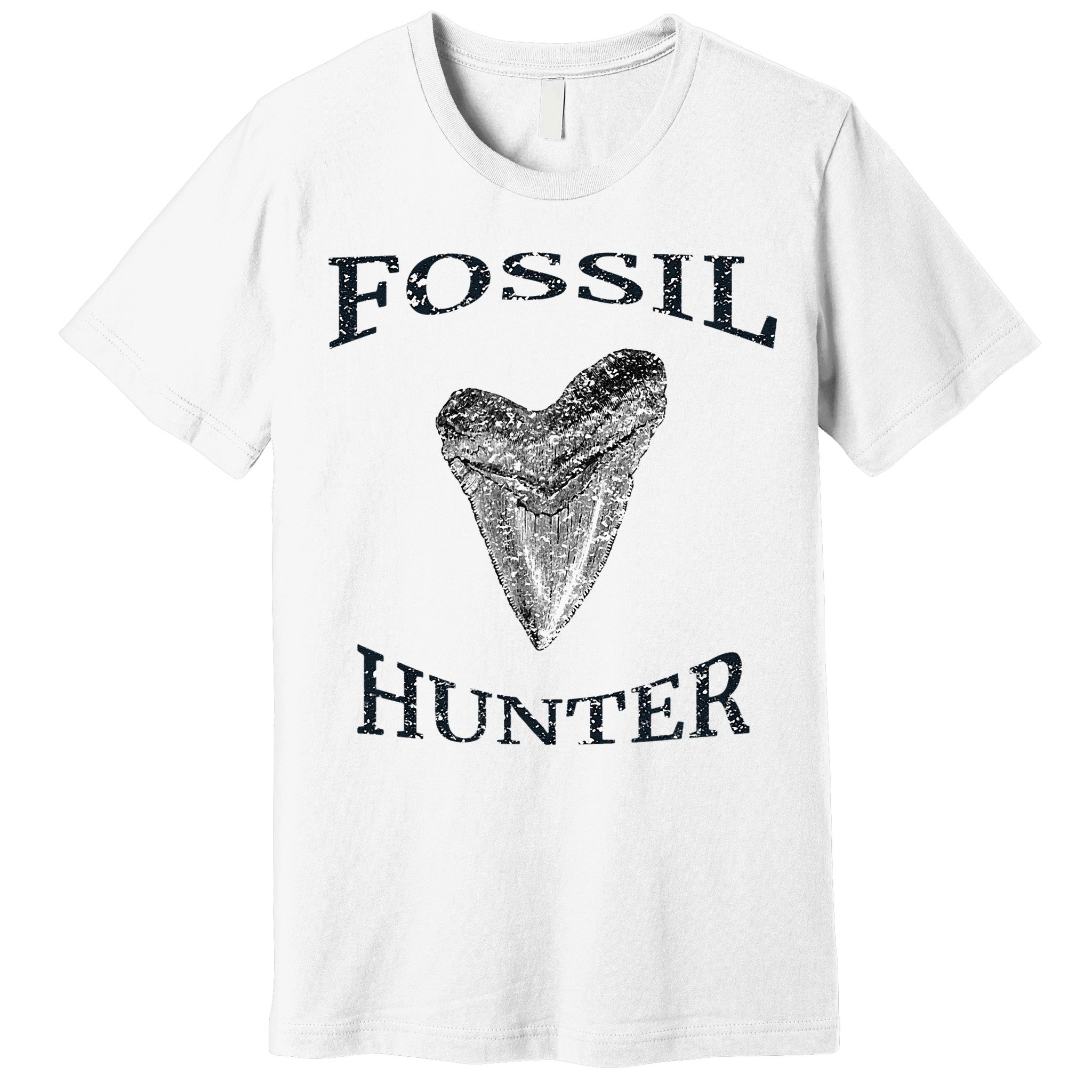 Great Distressed Fossil Hunter Megalodon Tooth Enthusiast Premium T-Shirt
