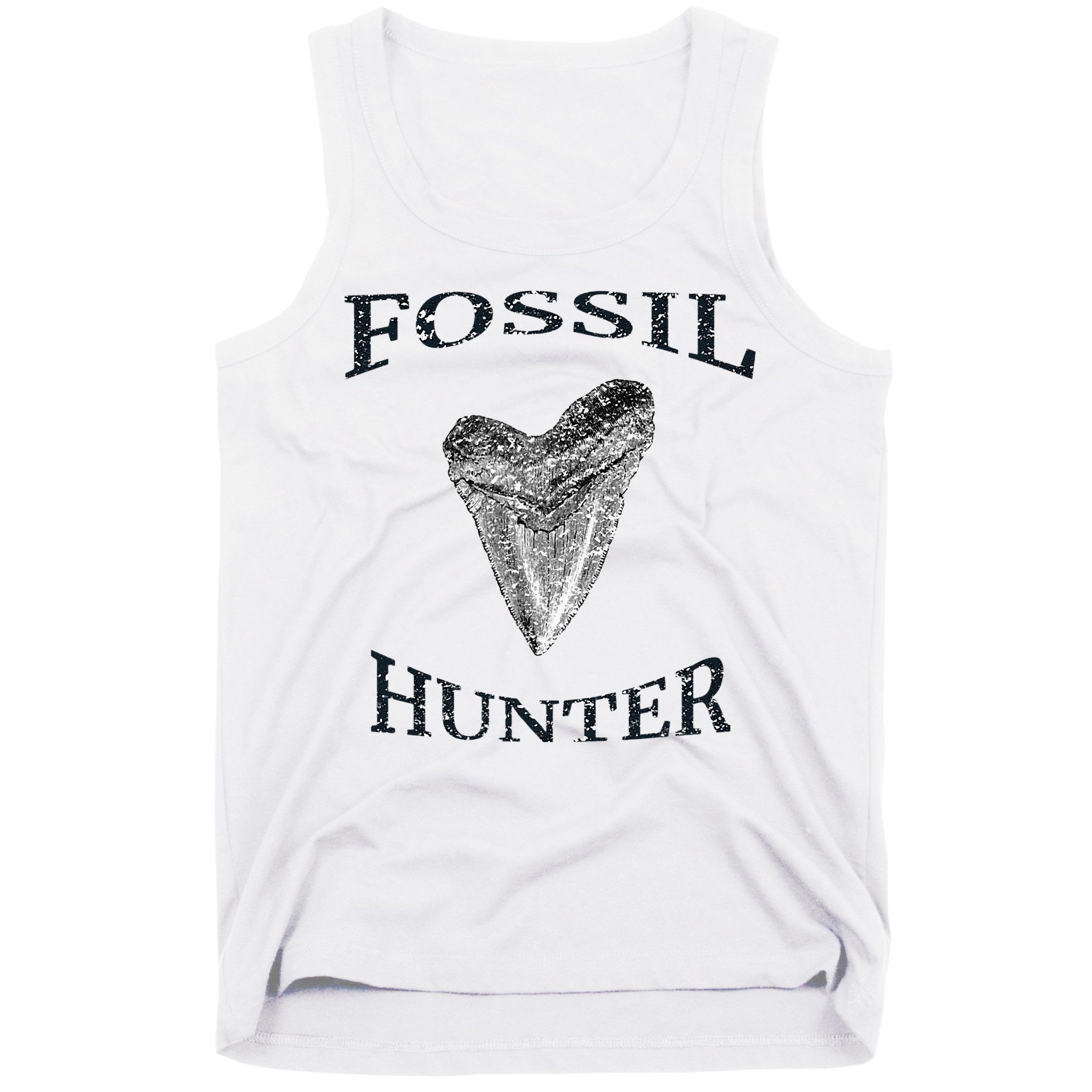 Great Distressed Fossil Hunter Megalodon Tooth Enthusiast Tank Top
