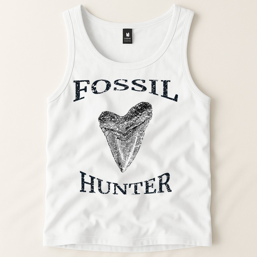 Great Distressed Fossil Hunter Megalodon Tooth Enthusiast Tank Top