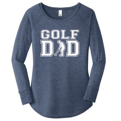 Golf Dad For Golf Lovers Active Gift For Father's Day Women's Perfect Tri Tunic Long Sleeve Shirt