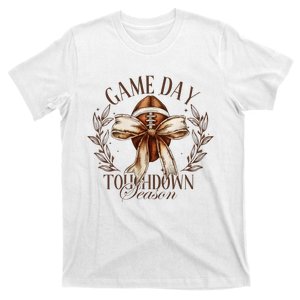 Game Day Football Bow T-Shirt