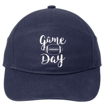 Game Day Football Cute Football Top 7-Panel Snapback Hat