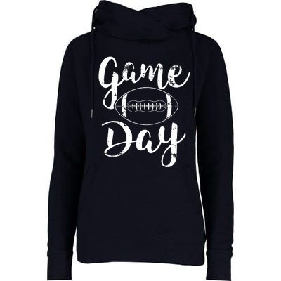 Game Day Football Cute Football Top Womens Funnel Neck Pullover Hood