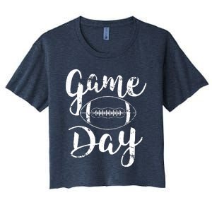 Game Day Football Cute Football Top Women's Crop Top Tee