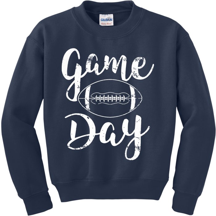 Game Day Football Cute Football Top Kids Sweatshirt