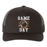 Game Day Football Leopard Print Football Fan Football Yupoong Adult 5-Panel Trucker Hat