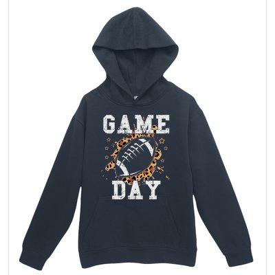 Game Day Football Leopard Print Football Fan Football Urban Pullover Hoodie