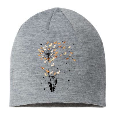 Goat Dandelion Flower Funny Animals Lovers Sustainable Beanie