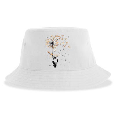 Goat Dandelion Flower Funny Animals Lovers Sustainable Bucket Hat