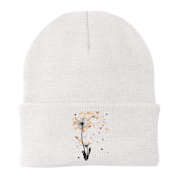 Goat Dandelion Flower Funny Animals Lovers Knit Cap Winter Beanie