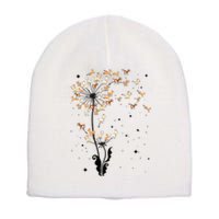 Goat Dandelion Flower Funny Animals Lovers Short Acrylic Beanie