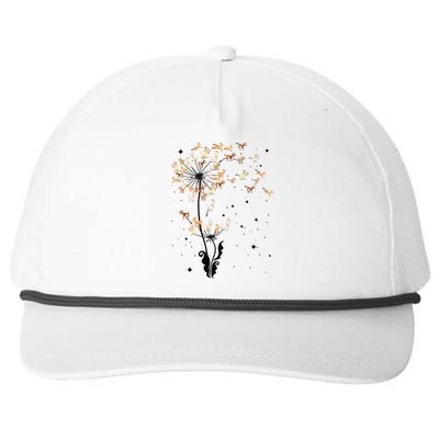 Goat Dandelion Flower Funny Animals Lovers Snapback Five-Panel Rope Hat