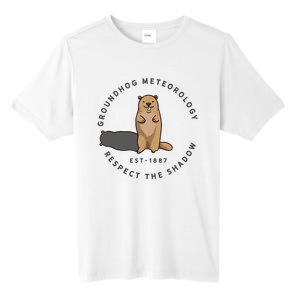 Groundhog Day Funny Quote Respect The Shadow Meteorology Tall Fusion ChromaSoft Performance T-Shirt