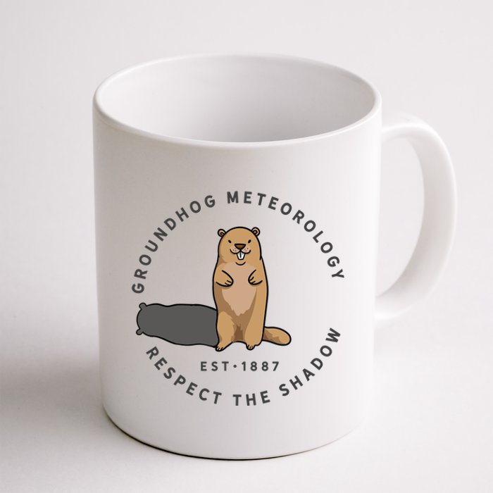 Groundhog Day Funny Quote Respect The Shadow Meteorology Coffee Mug