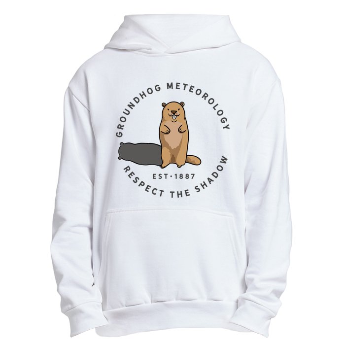 Groundhog Day Funny Quote Respect The Shadow Meteorology Urban Pullover Hoodie