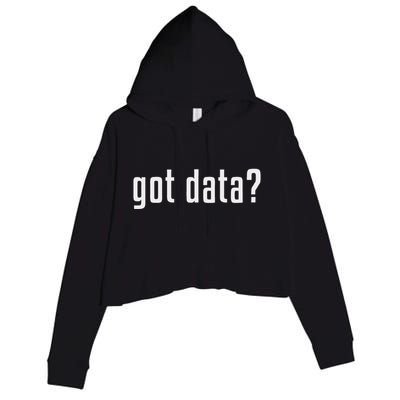 Got Data Funny Business Data Analyst Crop Fleece Hoodie