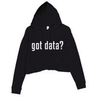 Got Data Funny Business Data Analyst Crop Fleece Hoodie