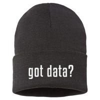 Got Data Funny Business Data Analyst Sustainable Knit Beanie
