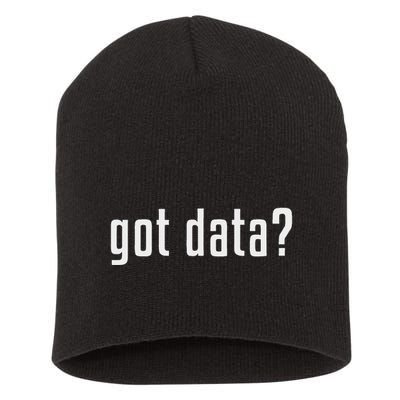 Got Data Funny Business Data Analyst Short Acrylic Beanie