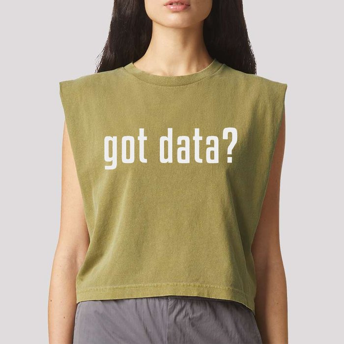 Got Data Funny Business Data Analyst Garment-Dyed Women's Muscle Tee