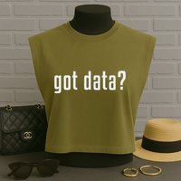 Got Data Funny Business Data Analyst Garment-Dyed Women's Muscle Tee