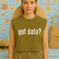 Got Data Funny Business Data Analyst Garment-Dyed Women's Muscle Tee