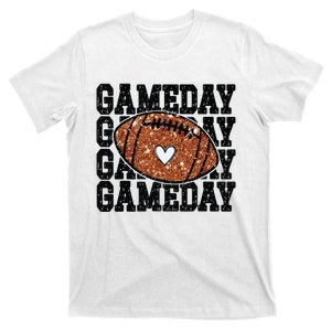 Game Day Football Bling Bling Football Lover Trendy T-Shirt