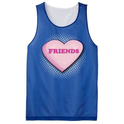 Galentines Day Friends Pink Heart Gift Mesh Reversible Basketball Jersey Tank