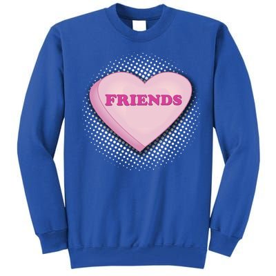 Galentines Day Friends Pink Heart Gift Tall Sweatshirt