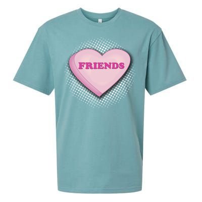 Galentines Day Friends Pink Heart Gift Sueded Cloud Jersey T-Shirt