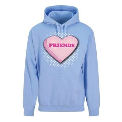 Galentines Day Friends Pink Heart Gift Unisex Surf Hoodie