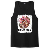 Game Day Football Season Football Bow Gift Girl Women PosiCharge Competitor Tank