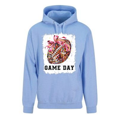 Game Day Football Season Football Bow Gift Girl Women Unisex Surf Hoodie