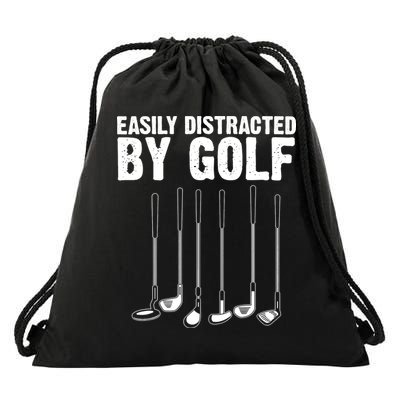 Golf Design Funny Golfing Sports Lover Golfers Drawstring Bag