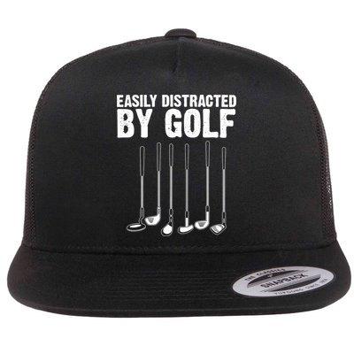 Golf Design Funny Golfing Sports Lover Golfers Flatbill Hat