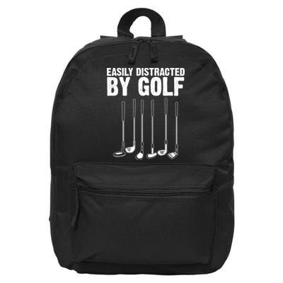 Golf Design Funny Golfing Sports Lover Golfers 16 in Basic Backpack