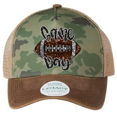 Game Day Football Bling Bling Football Lover Sport Season Legacy Tie Dye Trucker Hat