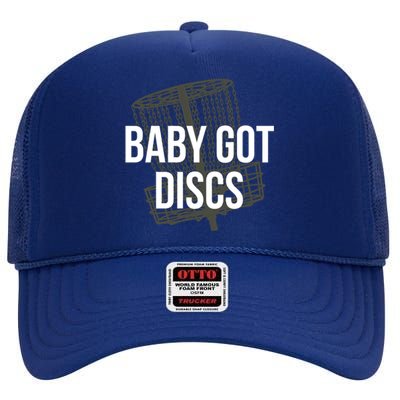 Got Discs Funny Disc Golf Humor Golfer Pun Couples Cool Gift High Crown Mesh Back Trucker Hat