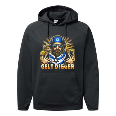 Gelt Digger Funny Jewish Rapper Isreali Performance Fleece Hoodie