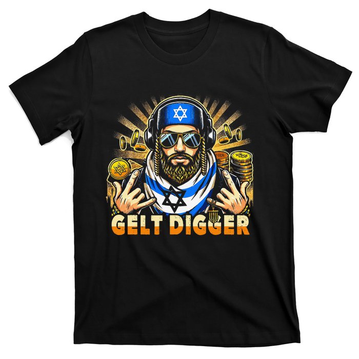 Gelt Digger Funny Jewish Rapper Isreali T-Shirt