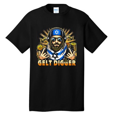 Gelt Digger Funny Jewish Rapper Isreali Tall T-Shirt