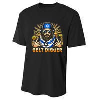 Gelt Digger Funny Jewish Rapper Isreali Performance Sprint T-Shirt