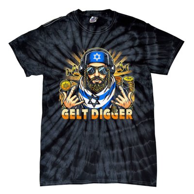 Gelt Digger Funny Jewish Rapper Isreali Tie-Dye T-Shirt